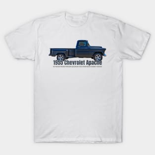 1955 Chevrolet Apache 36 Task Force Three Quarter Ton Stepside Pickup Truck T-Shirt